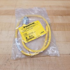 Turck RKC 4.5T-0.75-RSM 50/S1237/S3060 Cable, 5 Pin Male, 5 Pin Female, 600V
