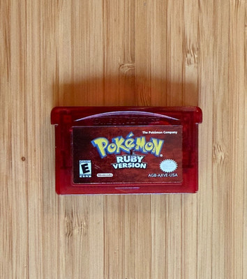 Pokemon Ruby Version | New Battery | GBA Authentic Tested Working