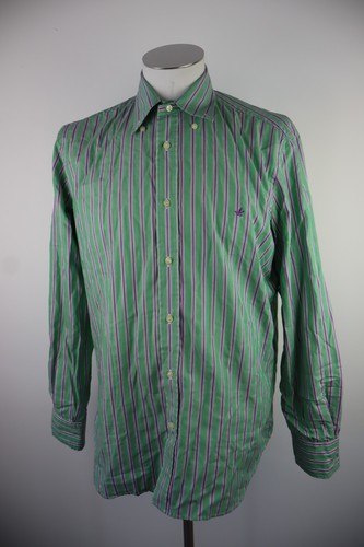BROOKSFIELD CAMICIA SHIRT UOMO TG 42 MAN VINTAGE CASUAL MANICA LUNGA COTONE - Foto 1 di 10