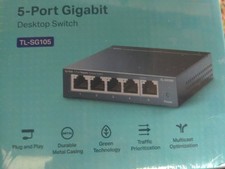 TP-Link TL-SG105 5-Port Gigabit Desktop Switch Brand New Sealed FREE SHIP