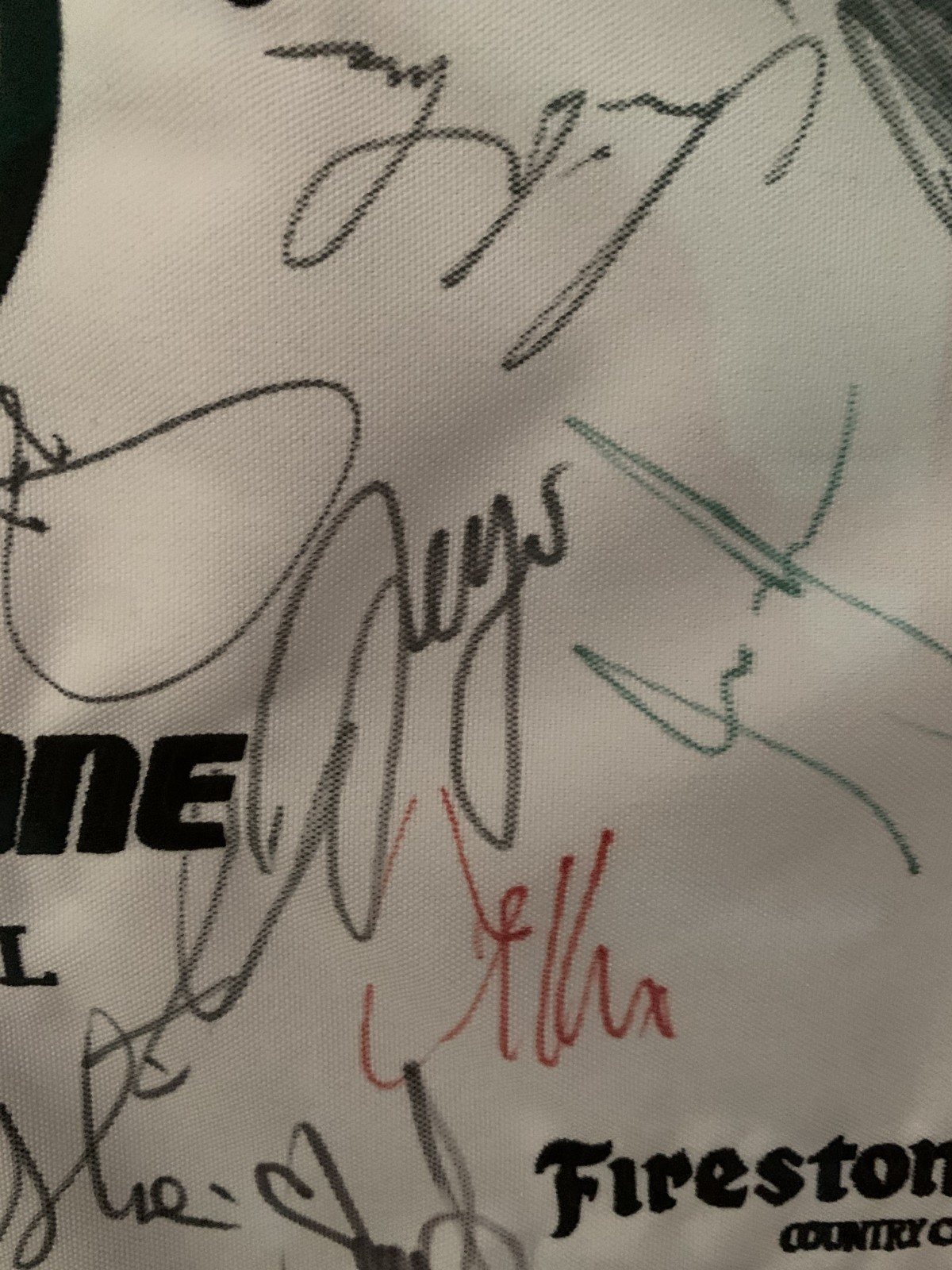 Tiger Woods Rory McIlroy Phil Mickelson + Signed WGC Golf Flag PSA READ view 7
