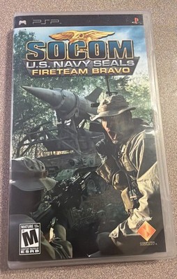 Socom U.S. Navy Seals Fireteam Bravo (Sony PSP, 2005) Complete TESTED Manual War