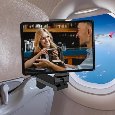 Universal Airplane Tablet Holder Mount, Travel Stand, Handsfree Travel with M...