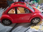2000 Vintage Mattel Barbie Car 17" - VOLKSWAGEN BEETLE VW Red Bug Sunroof