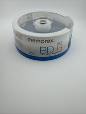 New Sealed Memorex Blu-Ray BD-R 4 x 25GB  15 Pk Single Layer Disks NOS