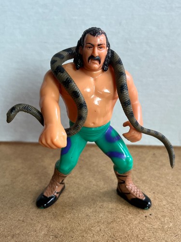 WWF Series 1 JAKE THE SNAKE ROBERTS Vintage Figure...