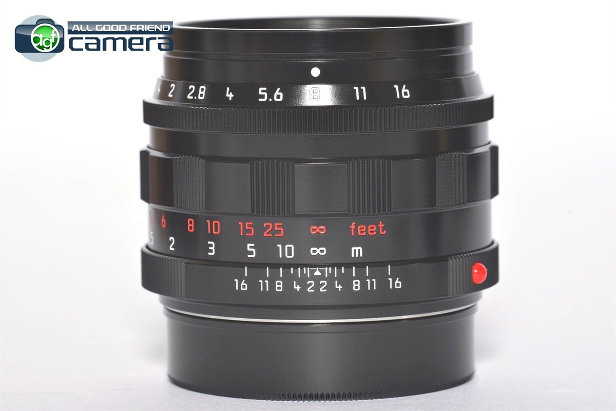 Leica Summilux-M 50mm F/1.4 Lens Glossy Black Paint Reissue 11713