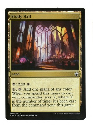 Study Hall 80 Common Commander 2021 Magic: The Gathering Near Mint