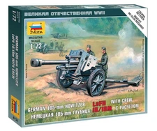 1:72 Zvezda German Howitzer Lfh-18 Wwii Kit Z6121 Modellino