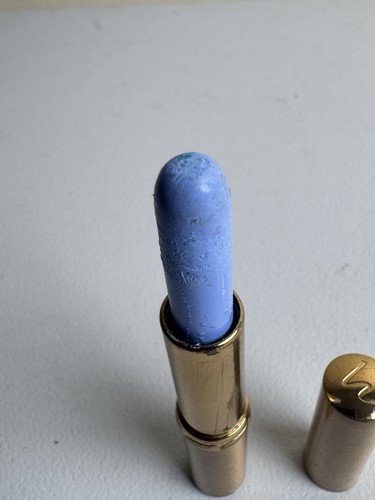 Vintage Fluorescent Blue Lipstick or Eyeshadow Makeup 1950's Light Sapphire - Picture 6 of 11