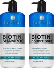 Biotin Shampoo  Conditioner Set Hair Thickening Keratin Sulfate Free