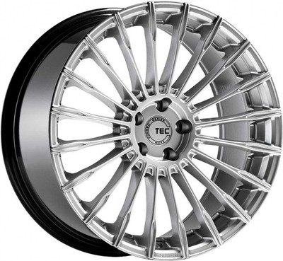 2x TEC Speedwheels GT5 hyper-silber 8x19 ET35 - LK5/114.3 ML72.5 Felge Alu