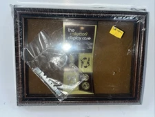 Vintage Collector’s Display Case Glass Front Wood Frame