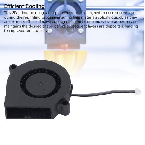 Lot Ventilateur Refroidissement Imprimante 3D Double Roulement à Billes Stable ABS Modèle Imprimante 3D Neuf - Photo 13/24