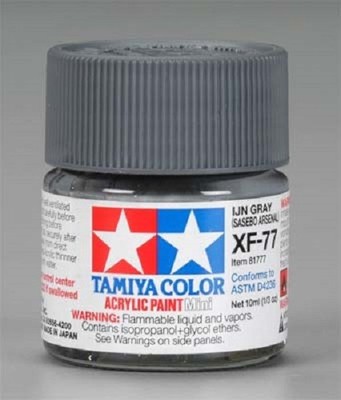 Tamiya Acrylic XF-77 IJN Gray Sasebo Arsenal Paint Jar 81777