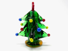 Erhabene italienische Murano Glas Kunst Glas Weihnachtsbaum Figur 6