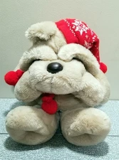 Vtg 1984 Commonwealth Target KRIS KRINKLES PLUSH DOG Winter Hat Scarf Korea