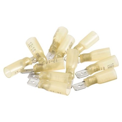 Wire Terminal Connector Heat Shrink Waterproof Male AWG12-10 Yellow 90 Pcs  KD *