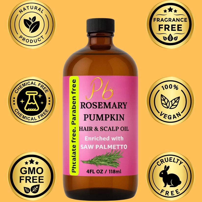 Rosemary Hair growth Oil, Rosemary Oil with Mint, Pumpkin Seed Oil, Saw Palmetto - Image 3 of 4