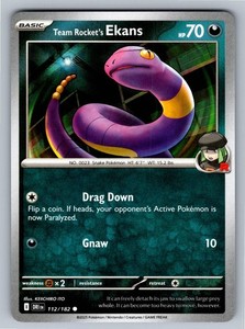 Team Rocket's Ekans 112/182 SV10: Destined Rivals Common