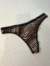 Victoria's Secret Stretch Cotton High-Leg Scoop Thong Panty - Size Medium NWT