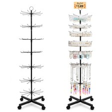 Rotating Display Stand for Jewelry Earrings and Keychains