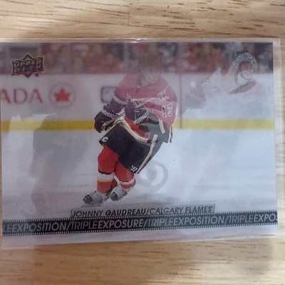 2017-18 UD TIM HORTONS HOCKEY TRIPLE EXPOSURE #TE-2 JOHNNY GAUDREAU TE2