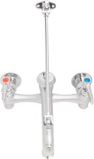 Commercial Mop Sink Faucet with Vacuum Breaker Wall Mount Mop Faucet 8"