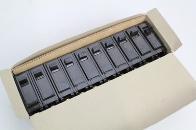 GE THQB1120, Lot Of 10, 1 Pole 20 Amp. Circuit Breaker, Bolt-In