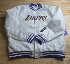 Giacca Los Angeles Lakers bianca viola e oro taglia X-Large