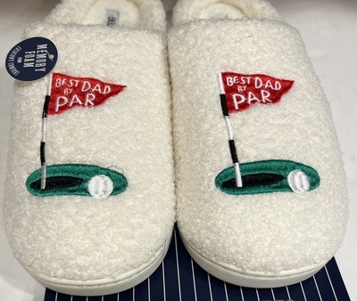 New $35 Ember Oak Golf Flag Slippers Memory Foam Best Dad By  display picture 3