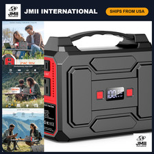 Portable Power Station 146Wh 100W Solar Bank with AC Outlet, Ideal for Camping 