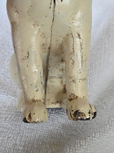 Vintage Nipper The RCA Dog w/Glass Eyes Cast Iron Coin Bank - Picture 10 of 20