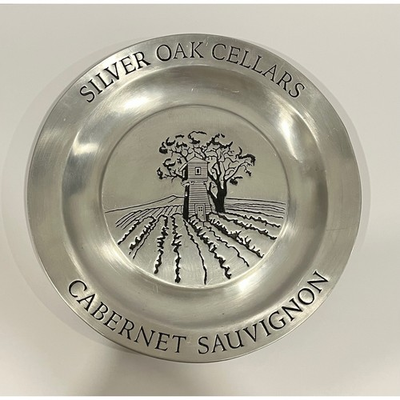 #ad #ad Silver Oak Cellars Cabernet Sauvignon Metal Wine Plate Charger Napa Valley 12quot; $99.99