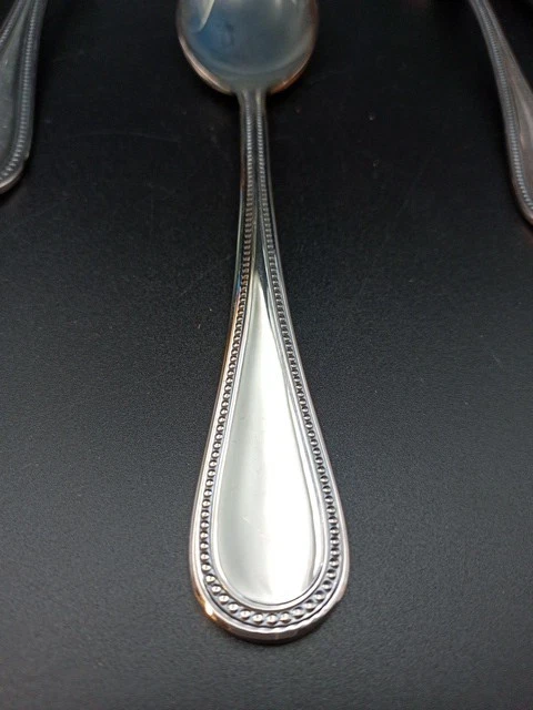 Towle Silverplate Silverware Germany Sealed 8 Place Set Pattern Beaded Antique - Image 3 of 4