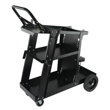 3-Tier Welding Cart 400 Lbs Weight Capacity Rolling MIG Welder Cart for TIG, ARC