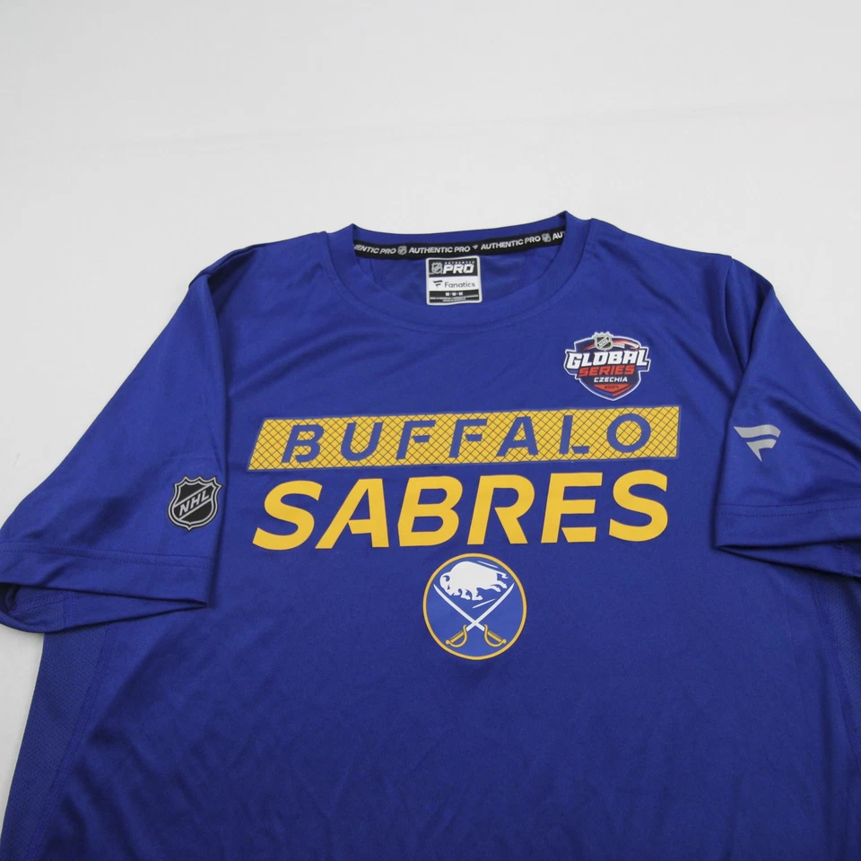 Buffalo Sabres Fanatics Short Sleeve Shirt Men's Blue Used - Image 3 of 4