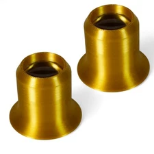 2 Pack 10X Jewelers Loupe Magnifier Eye Loop Monocle Jewelry Magnifying Glass