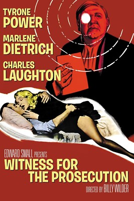 Witness For The Prosecution poster - Tyrone Power, Marlene Dietrich  - 11'' x 17''