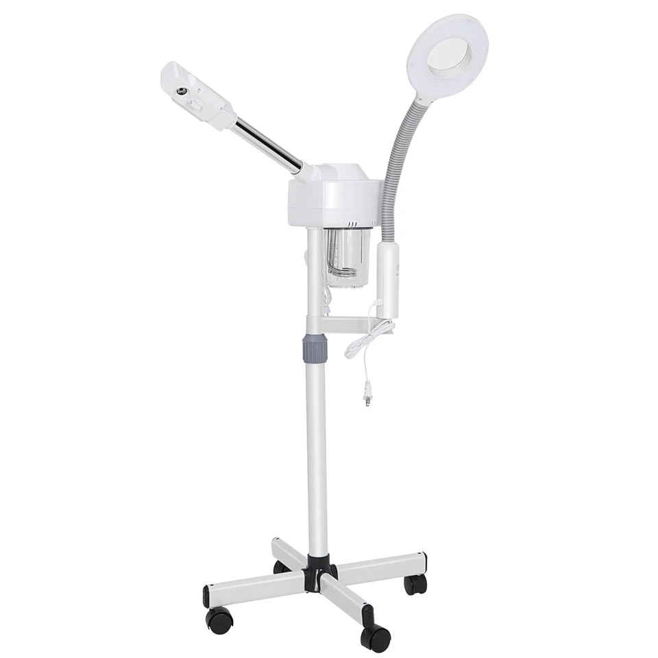 2 in 1 Facial Steamer 5X LED Magnifying Lamp Moisturizing Hot Ozone Machine Spa - Image 4 of 4