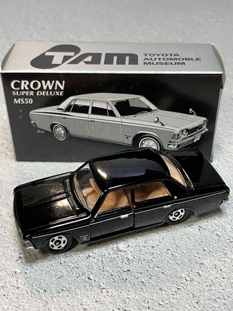 Tomica 3 Toyota Crown Tam Custom Made Black In Japan
