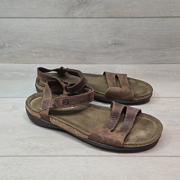 Keen scarpe sandali donna alla caviglia in pelle taglia 7 5