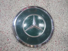 One (1) OEM 1960s-1970s Mercedes Dog Dish Poverty Hubcap  Green