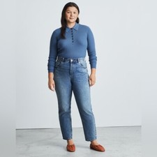 Everlane The Curvy '90s Cheeky Straight Jean Organic Cotton size 31 Regular