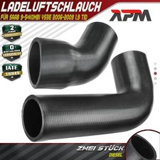2x Ladeluftschlauch Turboschlauch für Saab 9-5+Kombi YS3E 2006-2009 1.9L TiD