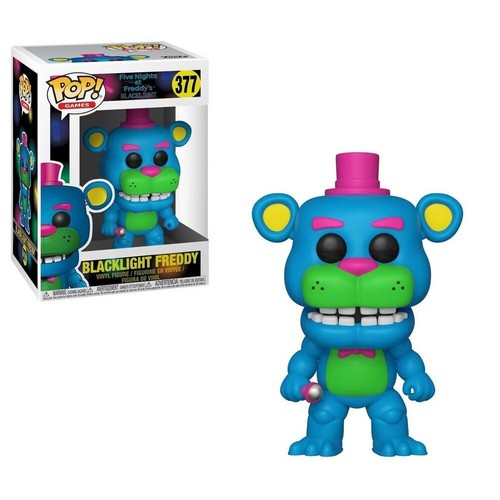 Funko Pop Five Nights at Freddy's BLACKLIGHT FREDDY #377 Gamestop Exclusive FNaF - Picture 13 of 14