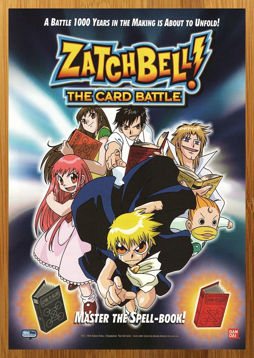 2005 Zatch Bell TCG Trading Card Game Print Ad/Poster Anime Manga