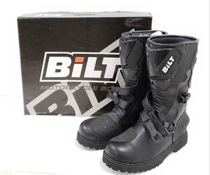 Men's BILT Discovery Motorcycle Riding Boots Black Hipora Waterproof