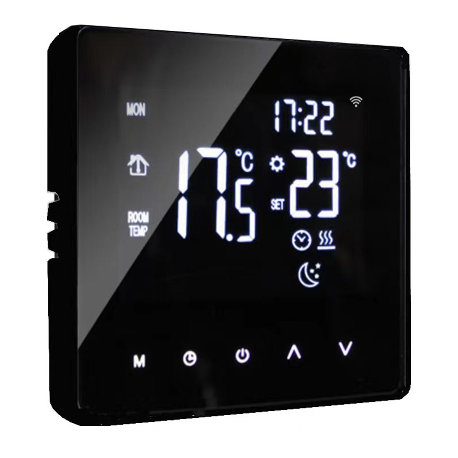 Smart Thermostat for WiFi Electric Heating LCD Touch Screen Memory Function-image