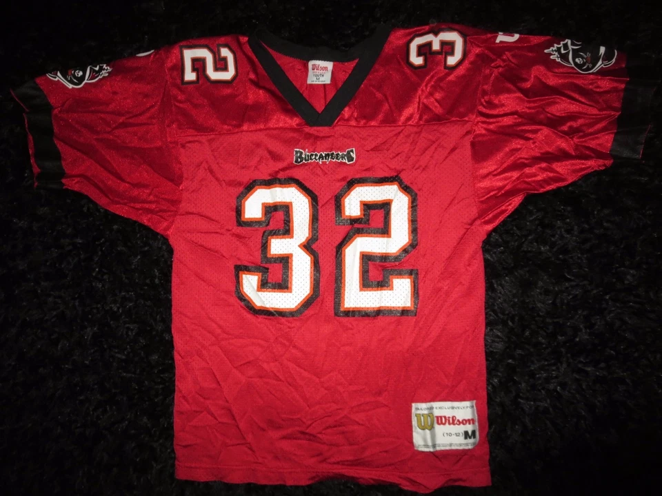 Camiseta Eric Rhett #32 Tampa Bay Buccaneers Wilson NFL Juvenil M 10-12 Florida Foto 2 de 4